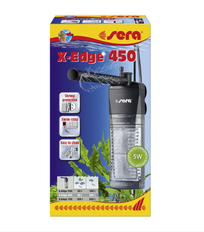 Finale Aktion sera X-Edge 450 –Eckfilterfilter- Aquarium Innenfilter